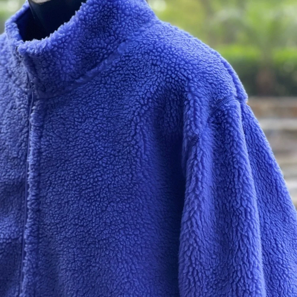 NIKE YOGA SHERPA FLEECE BLUE PULLOVER SWEATSHIRT [DD2182-430]‎